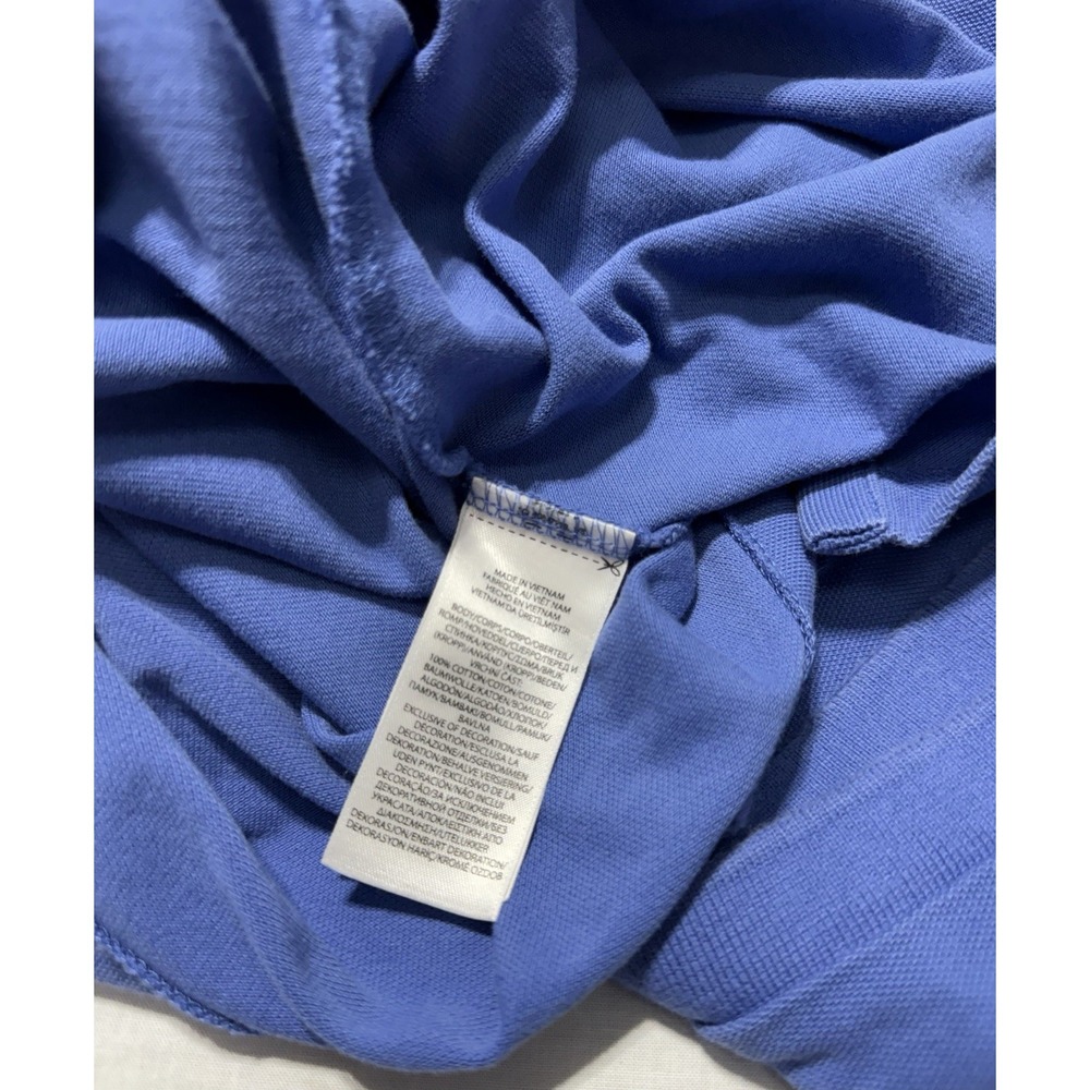 Polo Ralph Lauren Mens Polo Shirt 4XB Blue Short Sleeve Classic Fit Logo - Picture 4 of 5